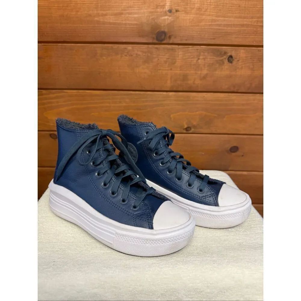 Converse Womans Chuck Taylor All Star Move high-top platform sneakers Sz 5.5